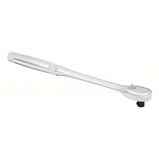 Pear, Reversible, 11 in Overall Lg, Chrome, 8° Min Arc Swing, 3/8 in Drive Size