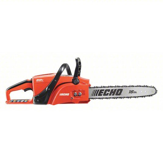Battery-Powered Chainsaw: 16 in Bar Lg, Rear Handle, Auto/Adj Chain Oiler, 56 V