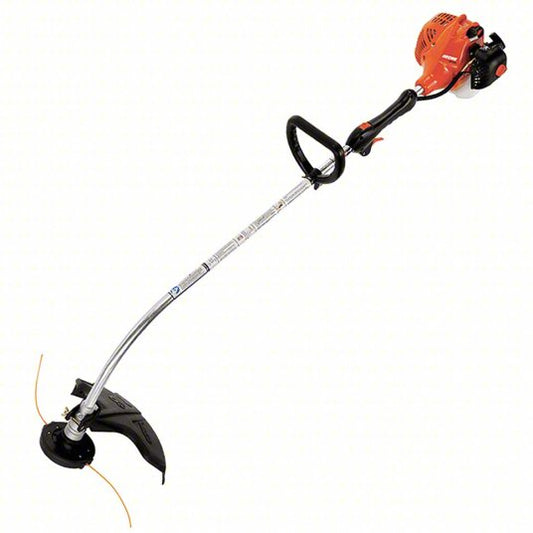 Gas-Powered String Trimmer: 16 in Cutting Wd, Curved Shaft, 48 in Shaft Lg, Not Capable, Std
