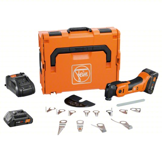 Cordless Oscillating Multi-Tool: 10,000 to 19,500, 1.7° Oscillation Angle, Brushless Motor, 18V