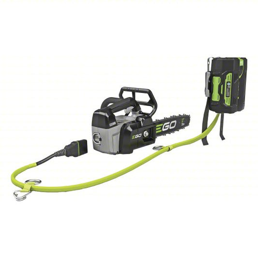 Battery-Powered Chainsaw Kit: 12 in Bar Lg, Top Handle, Auto Chain Oiler, 56 V, 35.2 cc