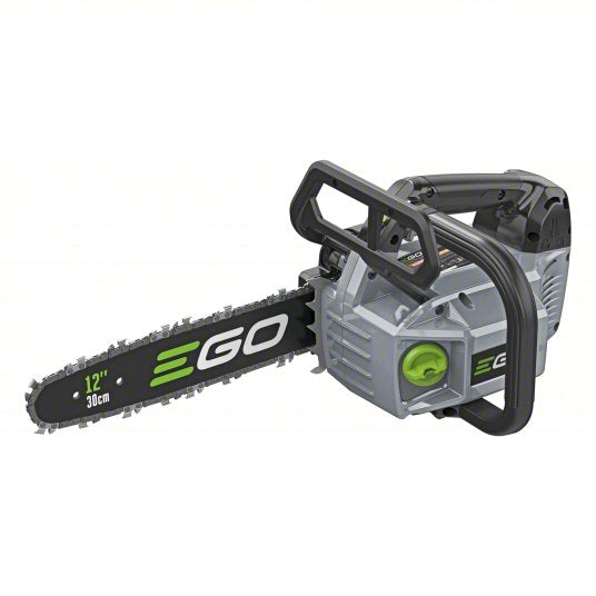 Battery-Powered Chainsaw: 12 in Bar Lg, Top Handle, Auto Chain Oiler, 56 V, Includes: Tool Only