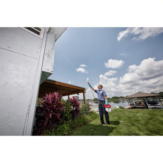 Cordless Handheld Sprayer: 1 gal Tank, Poly Tank, 17 ft Max Spray Distance, 80 psi