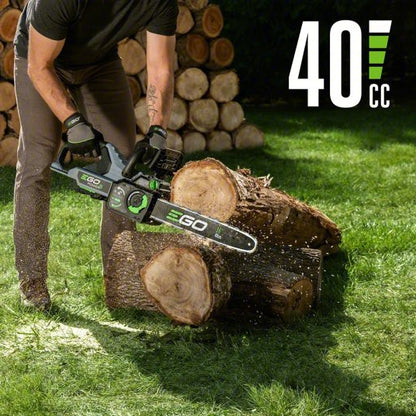 Chainsaw: 16 in Bar Lg, Rear Handle, Auto Chain Oiler, 56 V, 40 cc, Battery-Powered