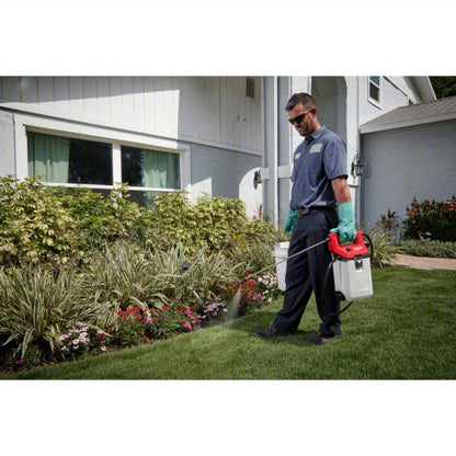 Cordless Handheld Sprayer: 1 gal Tank, Poly Tank, 17 ft Max Spray Distance, 80 psi