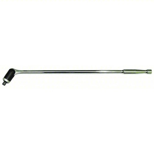 Drive Flex Handle 1/2 in Drive, 24 in Lg, Smooth Grip, Alloy Steel, Chrome