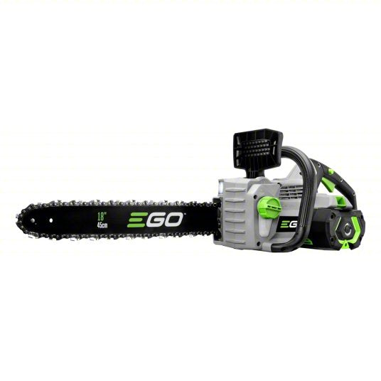 Battery-Powered Chainsaw Kit: 18 in Bar Lg, Rear Handle, Auto Chain Oiler, 56 V, 45 cc