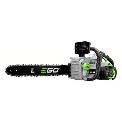 Battery-Powered Chainsaw Kit: 18 in Bar Lg, Rear Handle, Auto Chain Oiler, 56 V, 45 cc