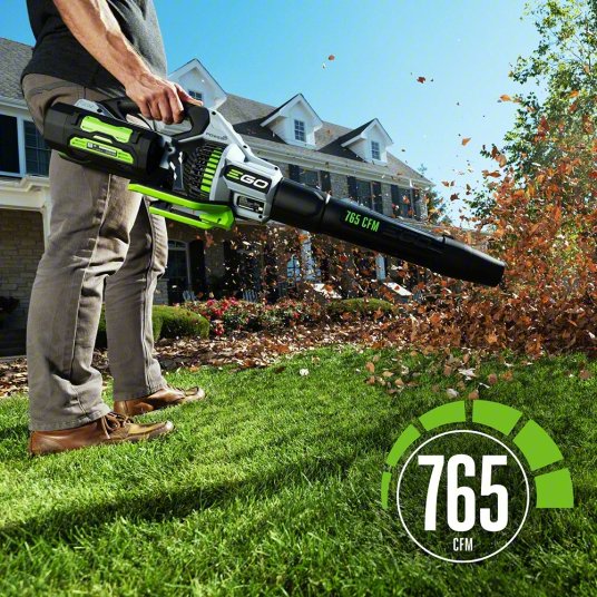 Handheld Blower: POWER+, 580 cfm Max. Air Flow, 200 mph Max. Air Speed