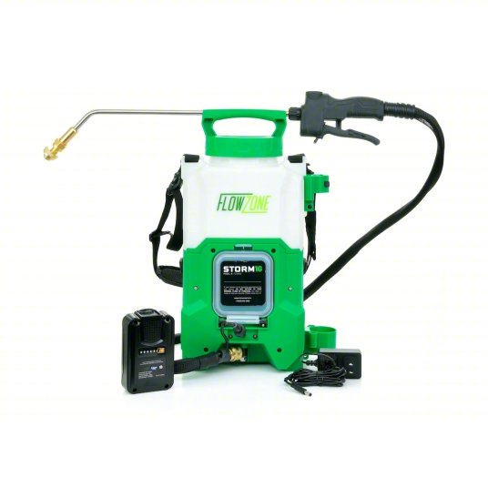 Cordless Handheld Sprayer: Spot, 1 gal Tank, Plastic Tank, 25 ft Max Spray Distance, 60 psi