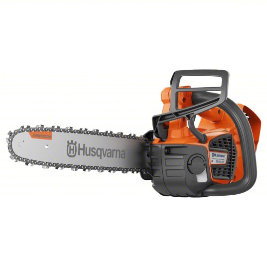 Battery-Powered Chainsaw: 12 in Bar Lg, Top Handle, Auto Chain Oiler, 40 V, 40 cc