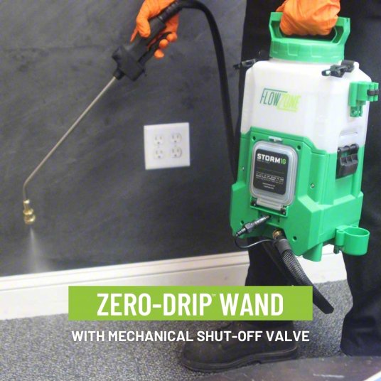 Cordless Handheld Sprayer: Spot, 1 gal Tank, Plastic Tank, 25 ft Max Spray Distance, 60 psi