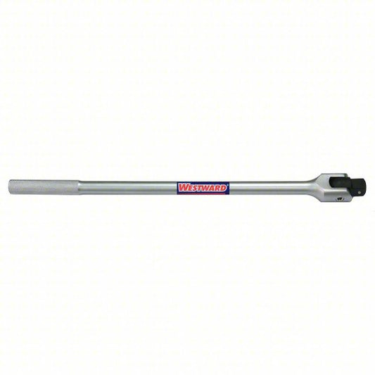 Breaker Bar:  1 in Drive, 26 in Lg, Knurled Grip, Alloy Steel, Chrome