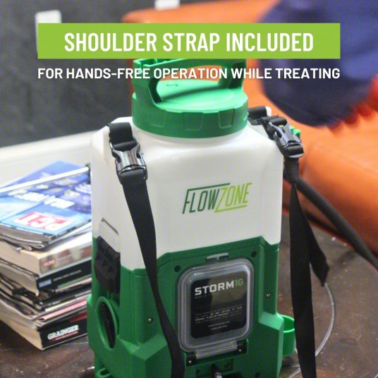 Cordless Handheld Sprayer: Spot, 1 gal Tank, Plastic Tank, 25 ft Max Spray Distance, 60 psi