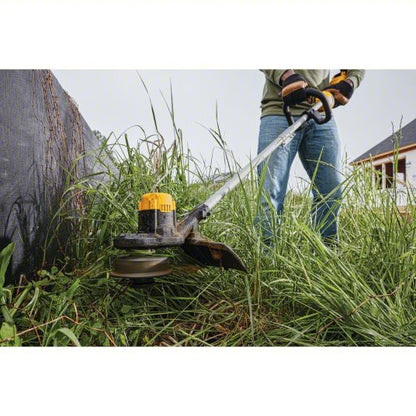 Battery-Powered String Trimmer Kit: 13 in Cutting Wd, Straight Shaft, 38 in Shaft Lg, 4.0 Ah