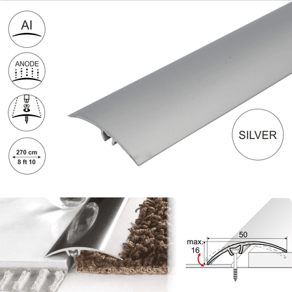 A65 50mm Anodised Aluminium Door Threshold Strip