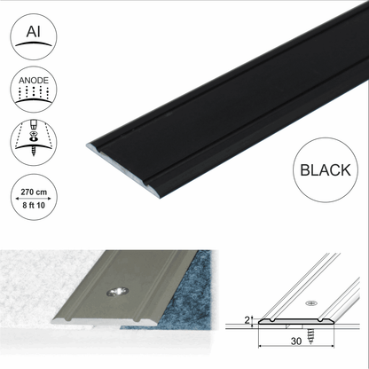 A02 30mm Anodised Aluminium Flat Door Threshold Strip